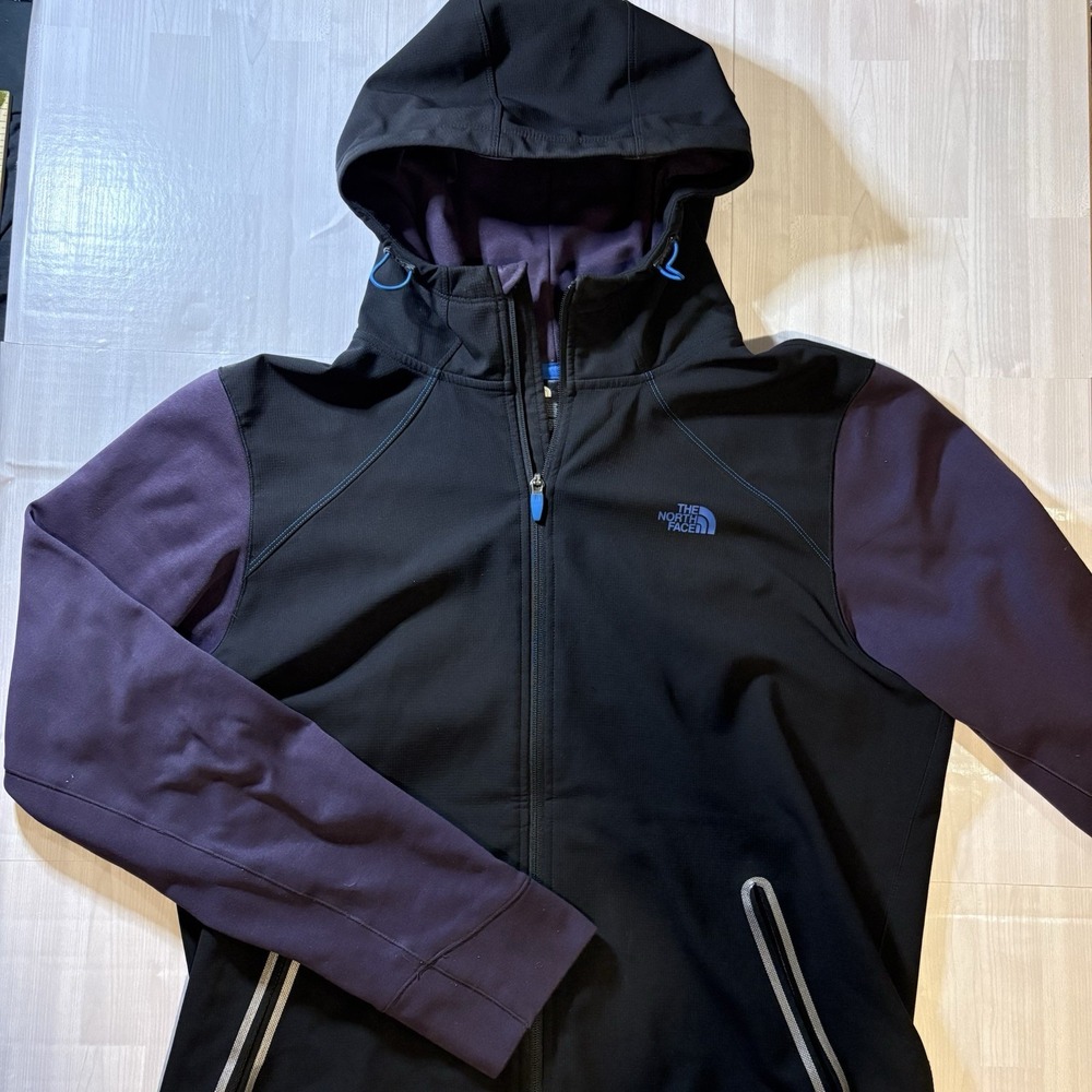 The North Face Kilowatt Varsity Jacket Mens Size Large Purple/Black Hoodie